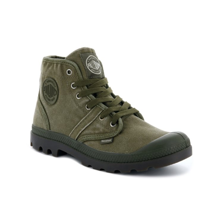 Bottes Palladium Pallabrousse Homme Vert Olive | FR VMI792Y